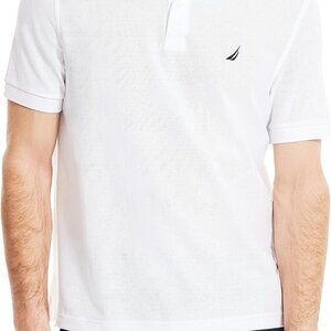 Nautica Men's Classic Short Sleeve Solid Performance Deck Polo White 3xL NEW